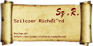 Szilczer Richárd névjegykártya